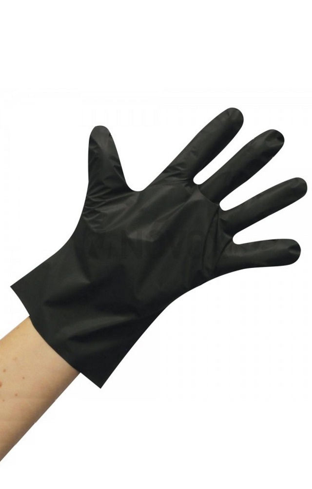 Перчатки TPE (термопластэластомер) (упаковка 25 пар) черные