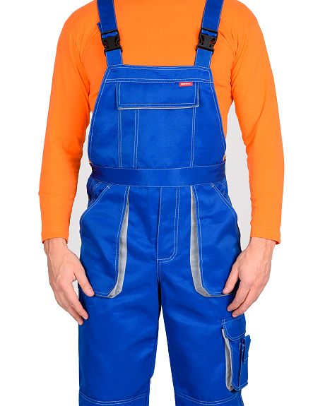 Полукомбинезон "CROWN",васильковый