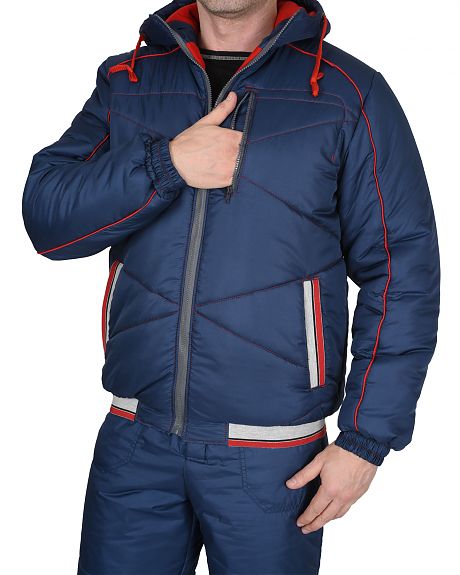 Костюм "ИМИДЖ" куртка кор. (чз), брюки,синий