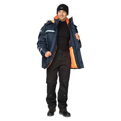 Куртка мужская утеплённая "Аляска Ультра" тёмно-синяя