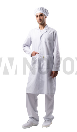 Халат мужской Антистатика М-105 тип D, белый