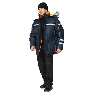 Куртка мужская утеплённая "Аляска Ультра" тёмно-синяя