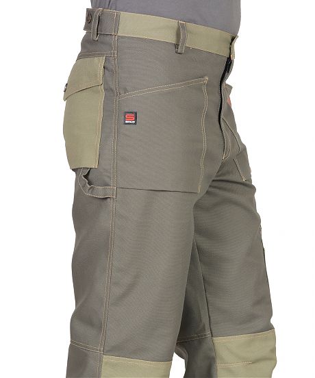 Брюки "ВЕСТ-ВОРК" т.оливковый со св.оливковым пл. 275 г/кв.м