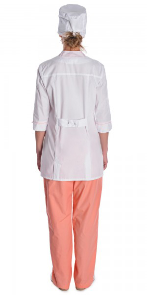 Костюм "Соната" женский, белый + персик
