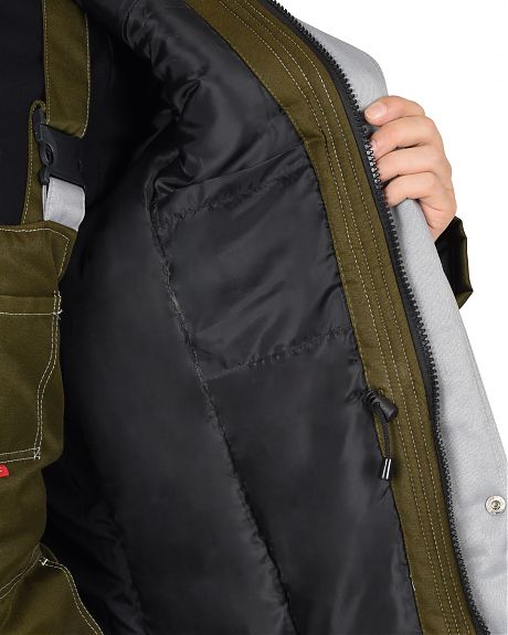 Костюм зимний "ТИТАН" куртка дл., полукомбинезон, цв. хаки