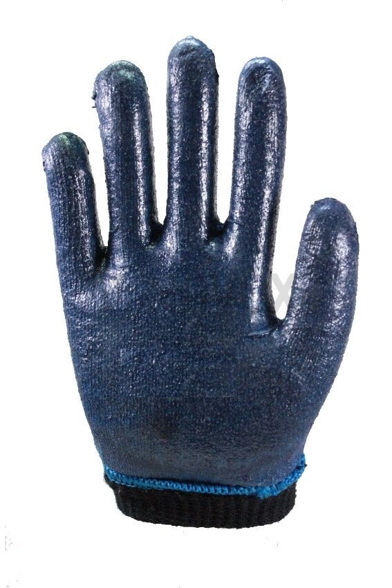 Утепленные прорезиненные рабочие перчатки с нитриловым покрытием "Лагуна Снежок" (с вкладышем, двойн