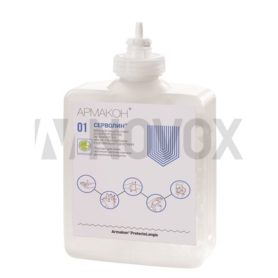 Крем защитный АРМАКОН™ СЕРВОЛИН гидрофильный 1л (картридж для дозатора УНИВЕРСАЛ), 1242