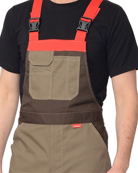 Полукомбинезон "Фаворит-Мега", св. корич. с коричневым, ткань Rodos