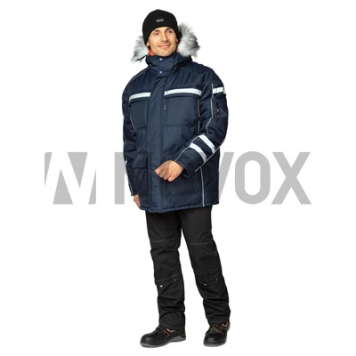 Куртка мужская утеплённая "Аляска Ультра" тёмно-синяя