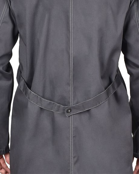 Халат мужской "ФАВОРИТ", т.серый со светло-серым