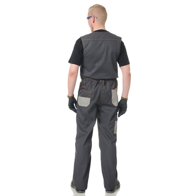 Полукомбинезон мужской "Бренд" серый/серый