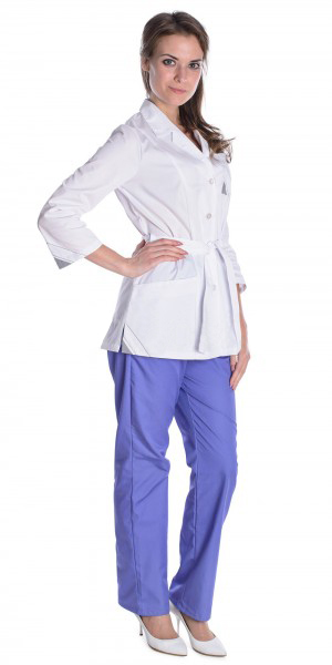 Блуза "Виктория" медицинская женская, белый