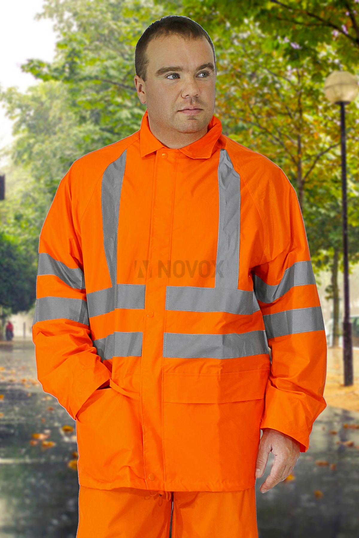 Костюм для защиты от влаги, куртка+брюки, цв. оранжевый, СОП