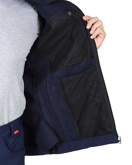 Куртка "Азов" синий софтшелл пл 350 г/кв.м (ЧЗ)