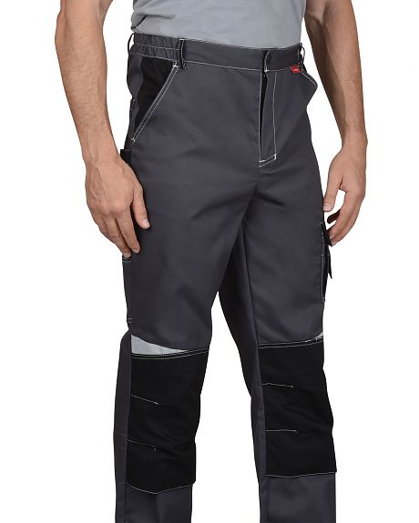 Брюки "Фаворит-Мега" серый с черным