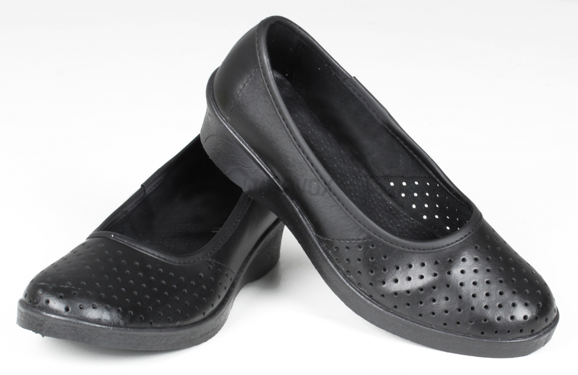 Туфли женские нат. кожа Эмануэла ПВХ ALMI (арт. 6813-00101) черный