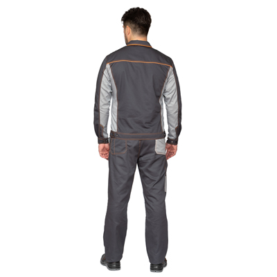Костюм мужской "Бренд 1 2020" тёмно-серый/светло-серый (куртка и брюки)