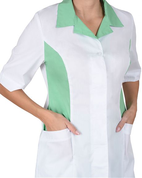 Костюм "ФЛОРЕНЦИЯ" женский белый с салатовым