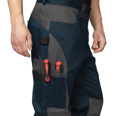 Костюм мужской "Suomi" тёмно-синий/тёмно-серый (куртка и брюки)