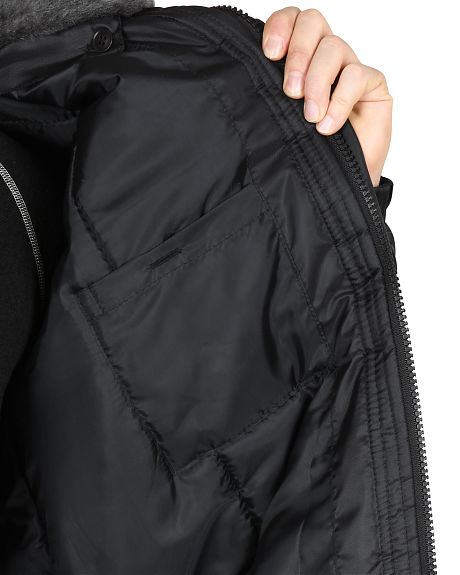 Костюм зимний "Полюс" куртка, полукомбинезон, черный