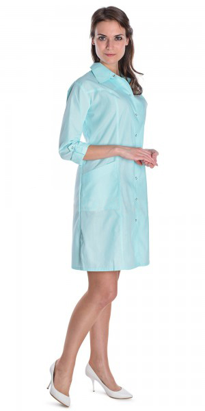 Халат "Люси" женский, светло-бирюзовый