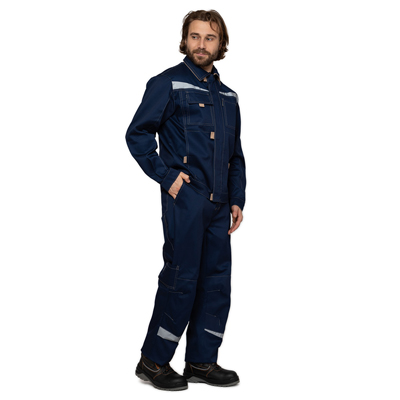 Костюм мужской "Профессионал 1" синий/бежевый (куртка и брюки)