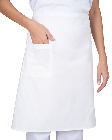 Фартук повара без грудки (бязь) белый, (кратно 10 шт.)