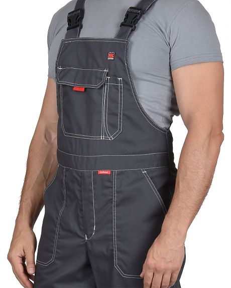 Полукомбинезон "Фаворит-Люкс" серый, ВО пропитка