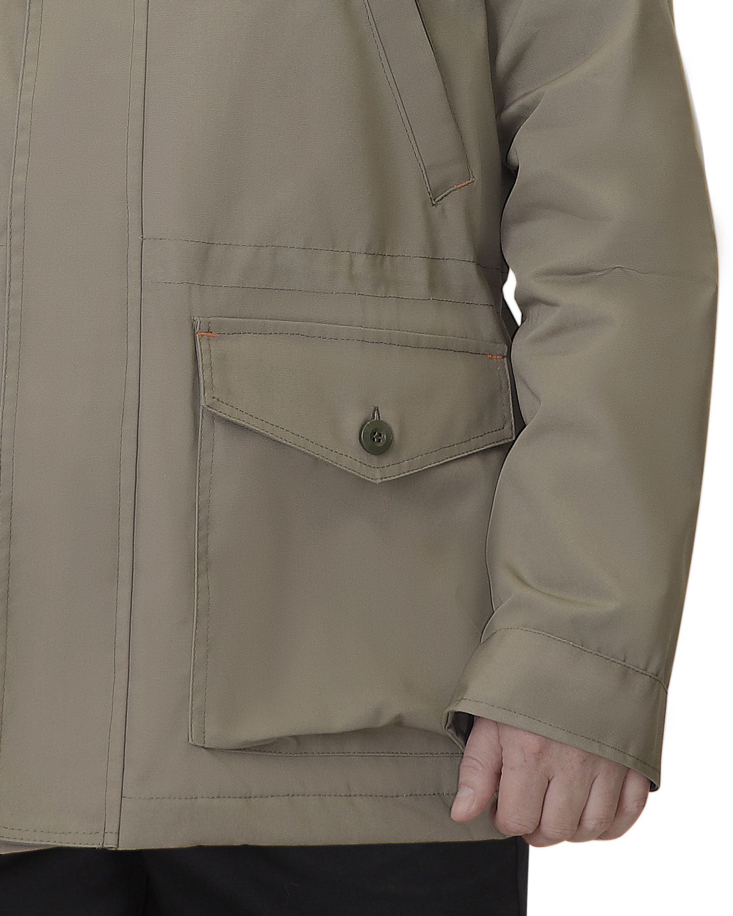 Куртка "ГОРЧУК" демисезонная, св.олива (подкладка флис), тк. смесовая с ВО пропиткой