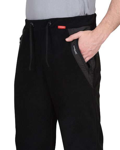 Брюки флисовые "Актив" черный пл 280 г. кв/м