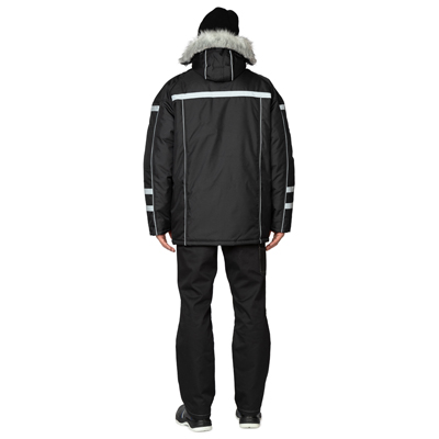 Куртка мужская утеплённая "Аляска Ультра" чёрная