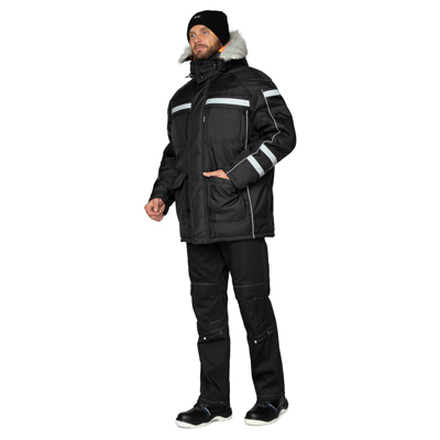 Куртка мужская утеплённая "Аляска Ультра" чёрная