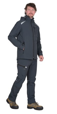 Куртка СПЕЙС софтшелл сине-серая (ЧЗ)