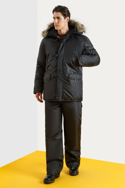 Куртка "Север" удлиненная черная