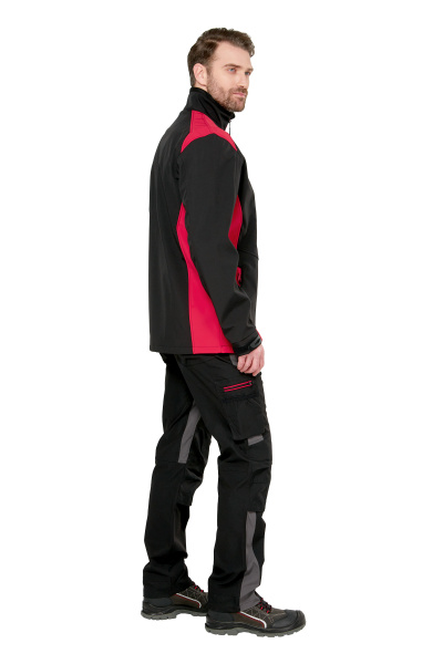 Куртка рабочая демисезонная "Студио" цвет черный/красный