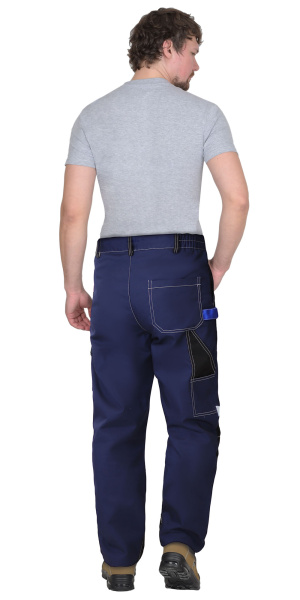 Костюм ФАВОРИТ-МЕГА куртка (чз), брюки т.синий с черным и васильковым, СОП