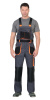 Полукомбинезон "МАНХЕТТЕН" т.серый с оранж. и черным тк. стрейч пл. 250 г/кв.м