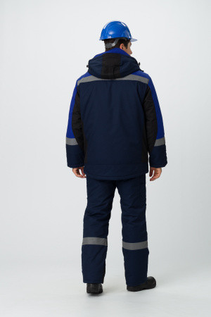 Костюм зимний "Вектрон-2" СОП (тк.Смесовая,240) п/к, т.синий/черный/васильковый