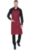 Фартук «BARISTA» с нагрудником, цвет burgundy (бордо)