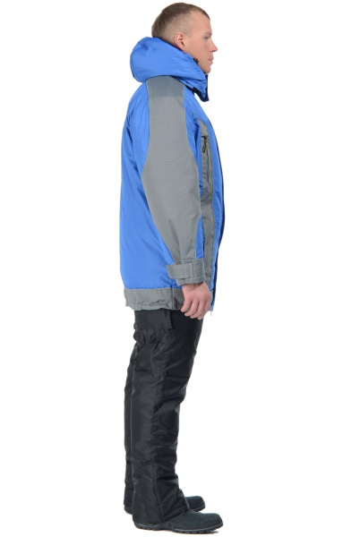 Куртка зимняя "Ультра" василек/серый