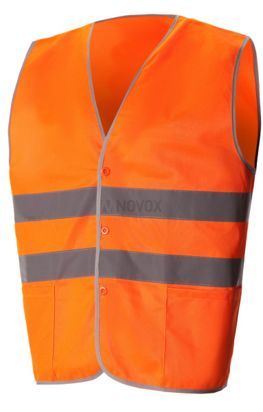 Жилет сигнальный "Спектр" оранжевый с СВП (СОП)