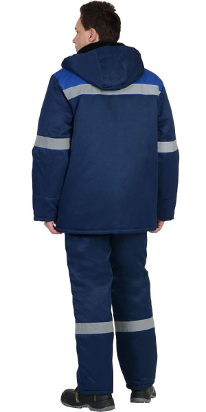 Костюм зимний "СЕВЕР-1" куртка, брюки, т.синий/василек