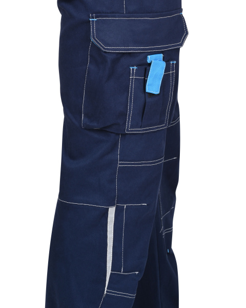 Полукомбинезон "ДЖЕТ" синий с голубым тк. мех. стрейч с ВО