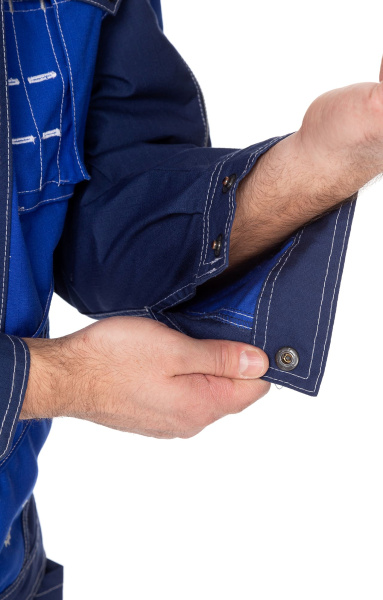 Костюм "Прогресс" , куртка, брюки, темно-синий с васильком