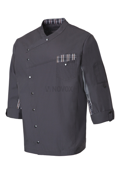 Китель поварской РИСТРЕТТО ШЕФ Лайт мужской графит