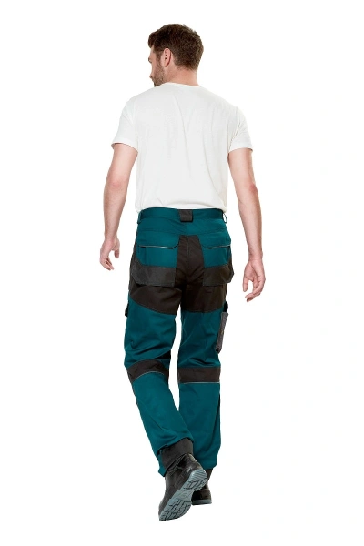 Брюки рабочие мужское летние "Снейк" цвет темно-бирюзовый/черный