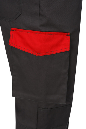 Костюм "STATUS" NEW (Статус), куртка, брюки, графит красный