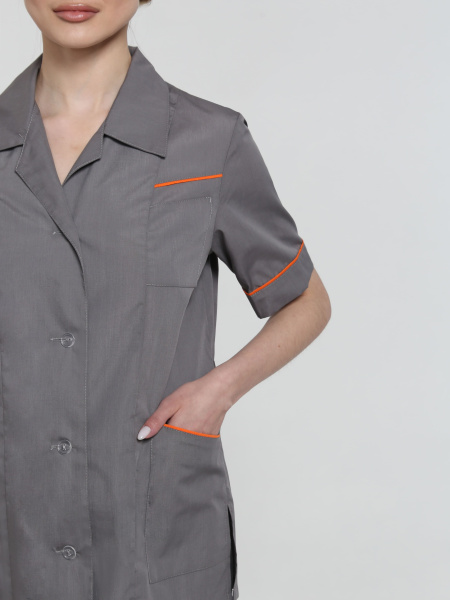 Костюм женский "Магнэль" (тк.Смесовая,120), т.серый/оранжевый