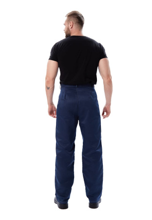 Костюм мужской "Дамаск" летний, куртка, брюки, т.синий с васильковым.