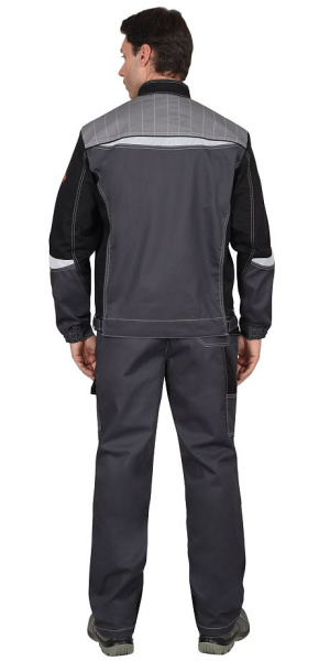 Костюм "Фаворит-Мега" куртка (чз), брюки, серый с черным